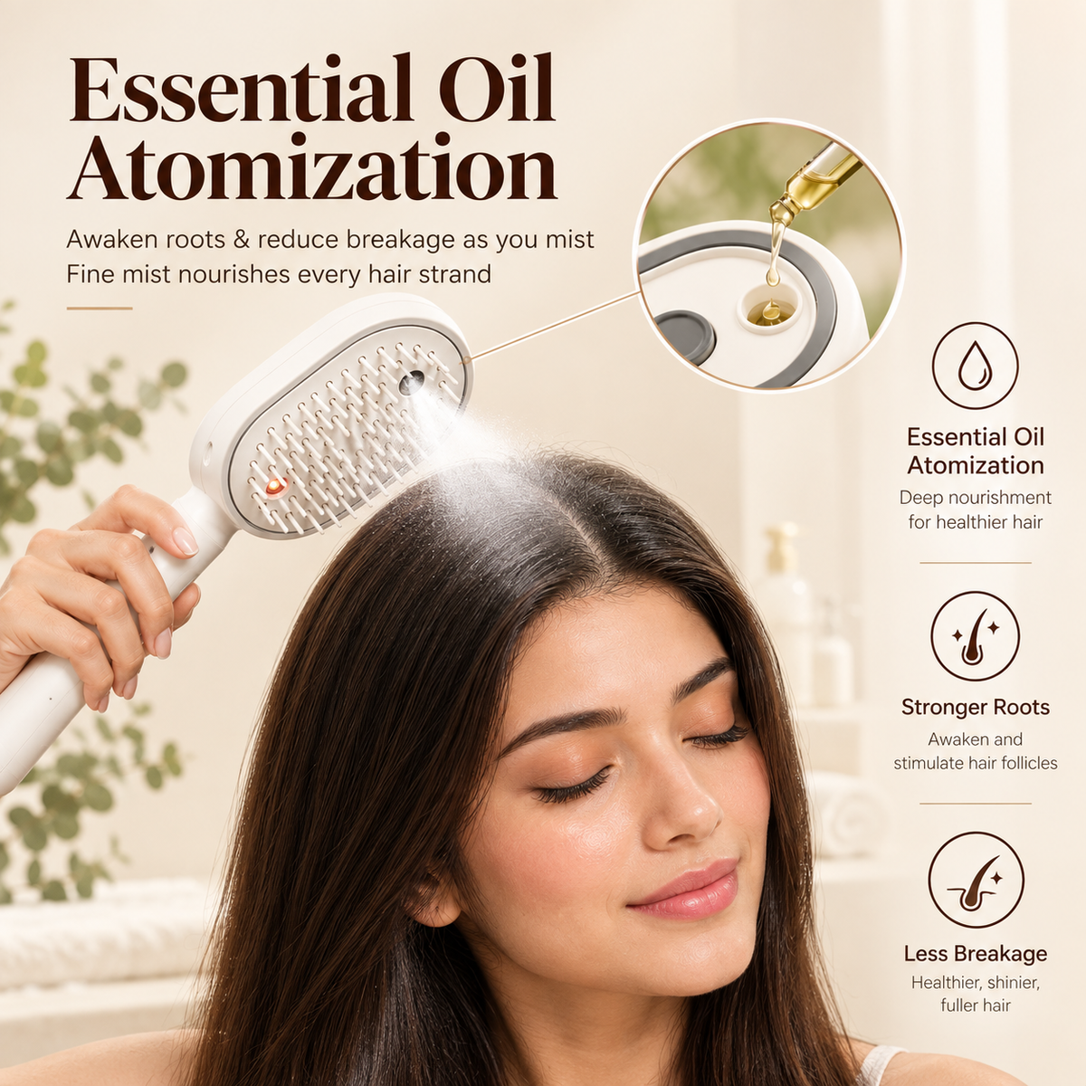 Electric Spray Air Cushion Massage Comb